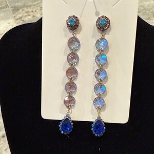 Elegant Blue Drop Earrings